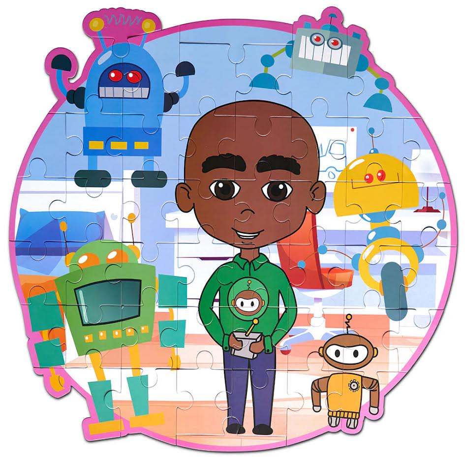 Justin It's a Robot Thing!| Giant 3-Foot 48 Piece STEM Puzzle