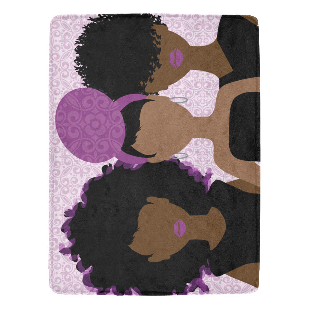 Wrapped in Purple Blanket