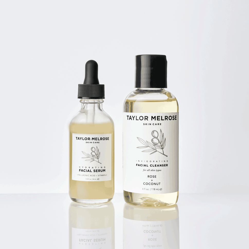 Taylor Melrose® Mediterranean Bundle | Facial Serum + Facial Cleanser