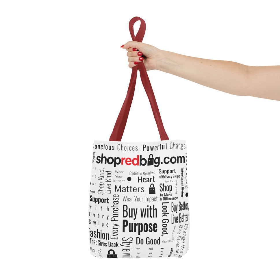 The Conscious Shopper - shopredbag Tote Bag