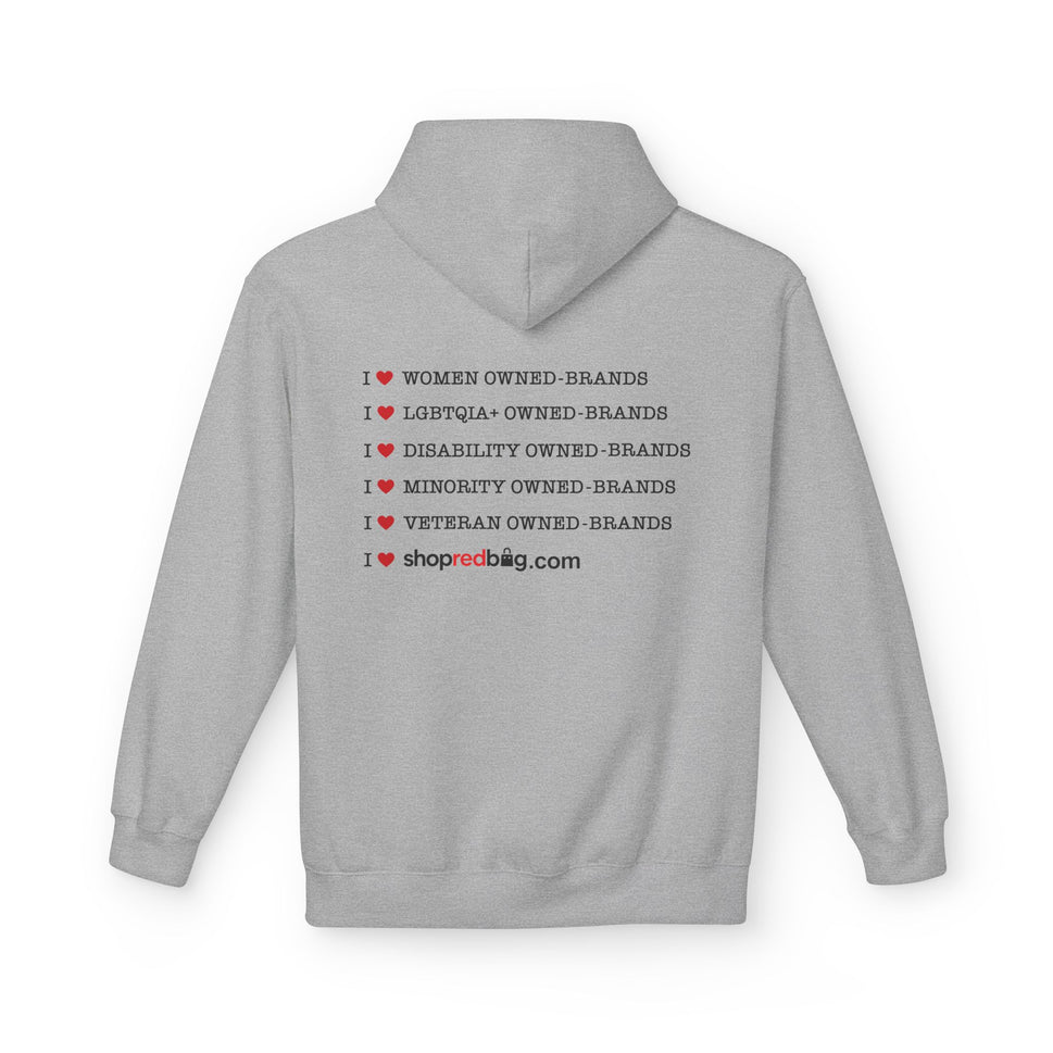 I Love Diversity - shopredbag Cozy Fleece Sweatshirt