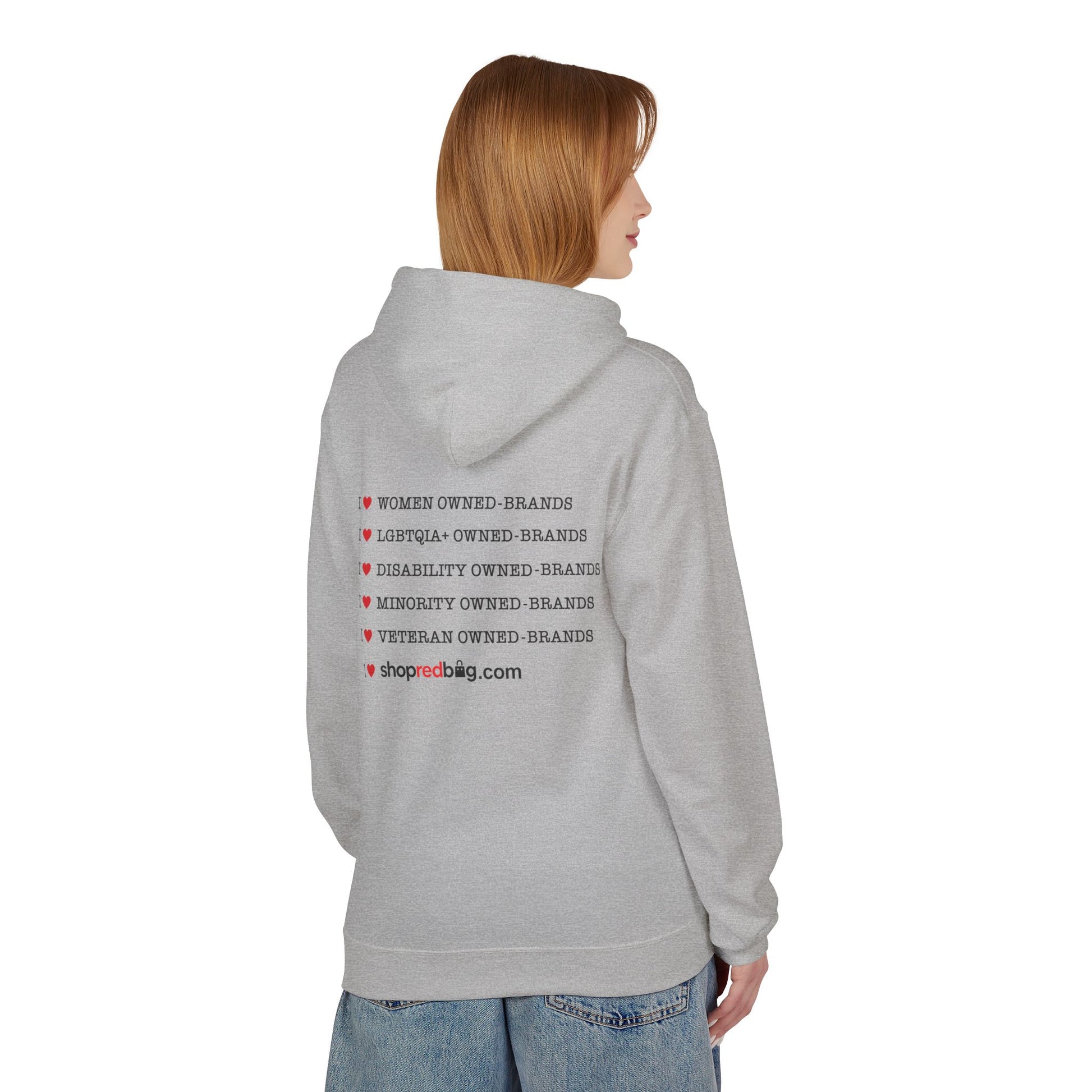 I Love Diversity - shopredbag Cozy Fleece Sweatshirt