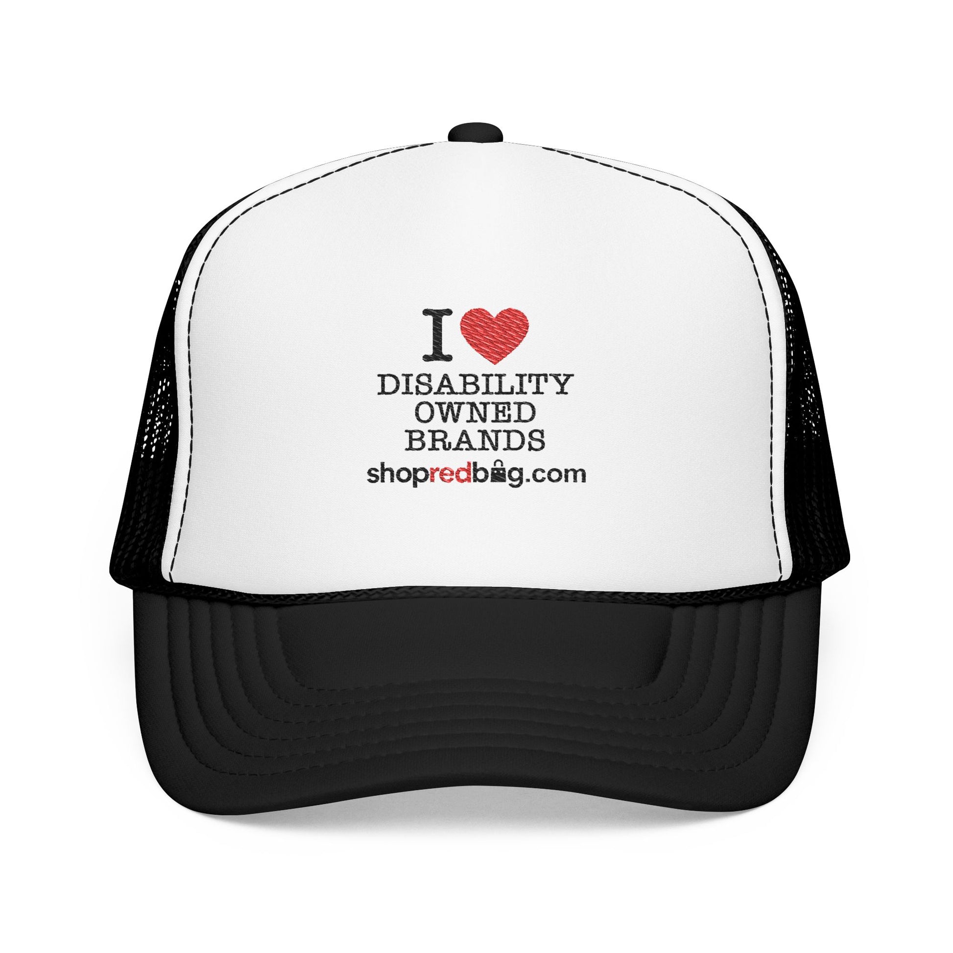 I Love Disability-Owned Brands - shopredbag Trucker Hat