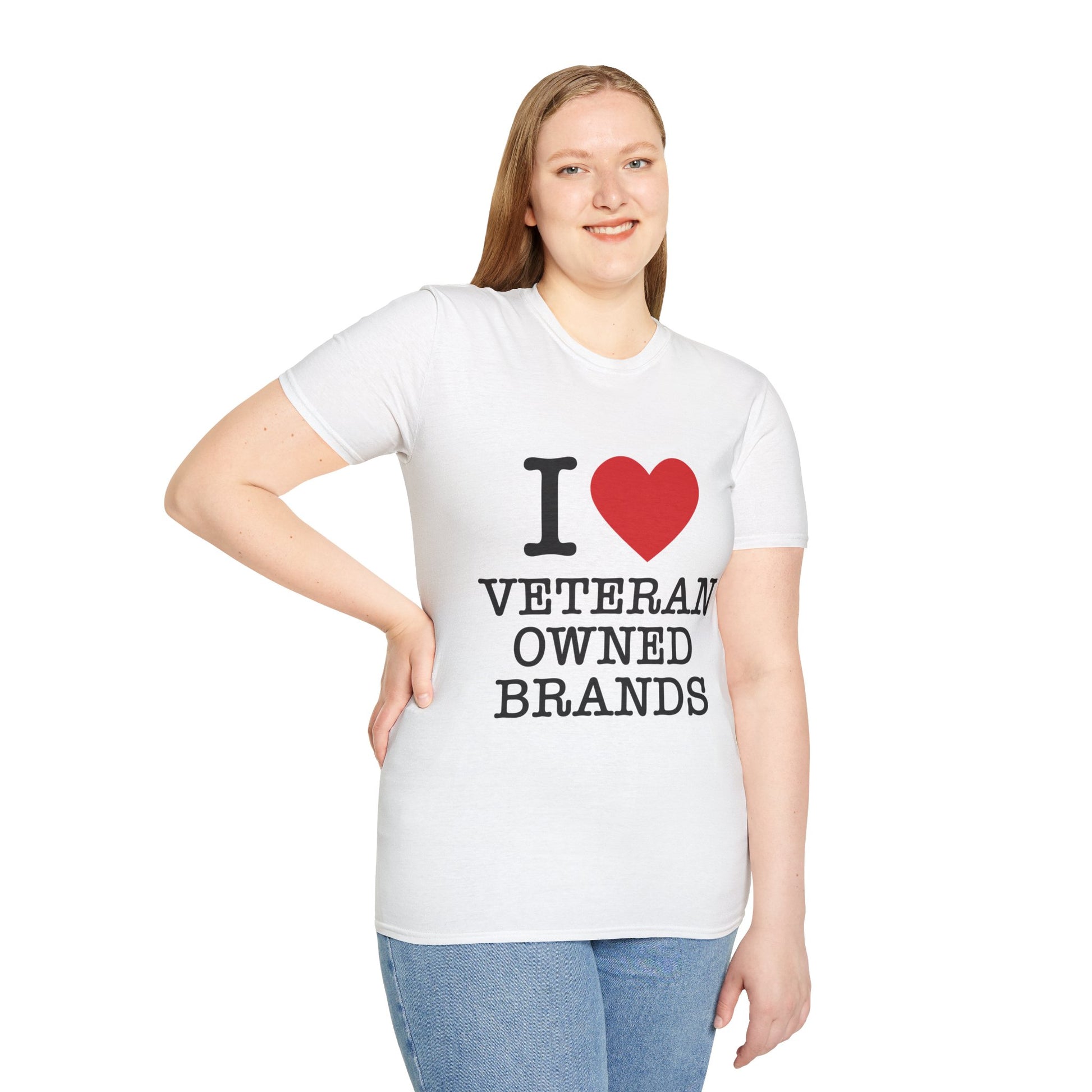 I Love Veteran-Owned Brands - shopredbag Unisex T-Shirt