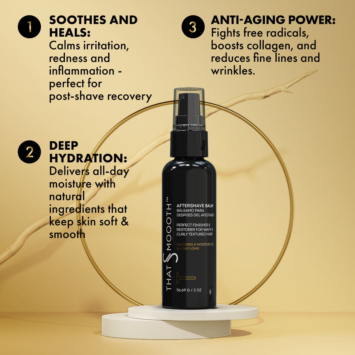 Premium 3-in-1 Aftershave/Facial Balm