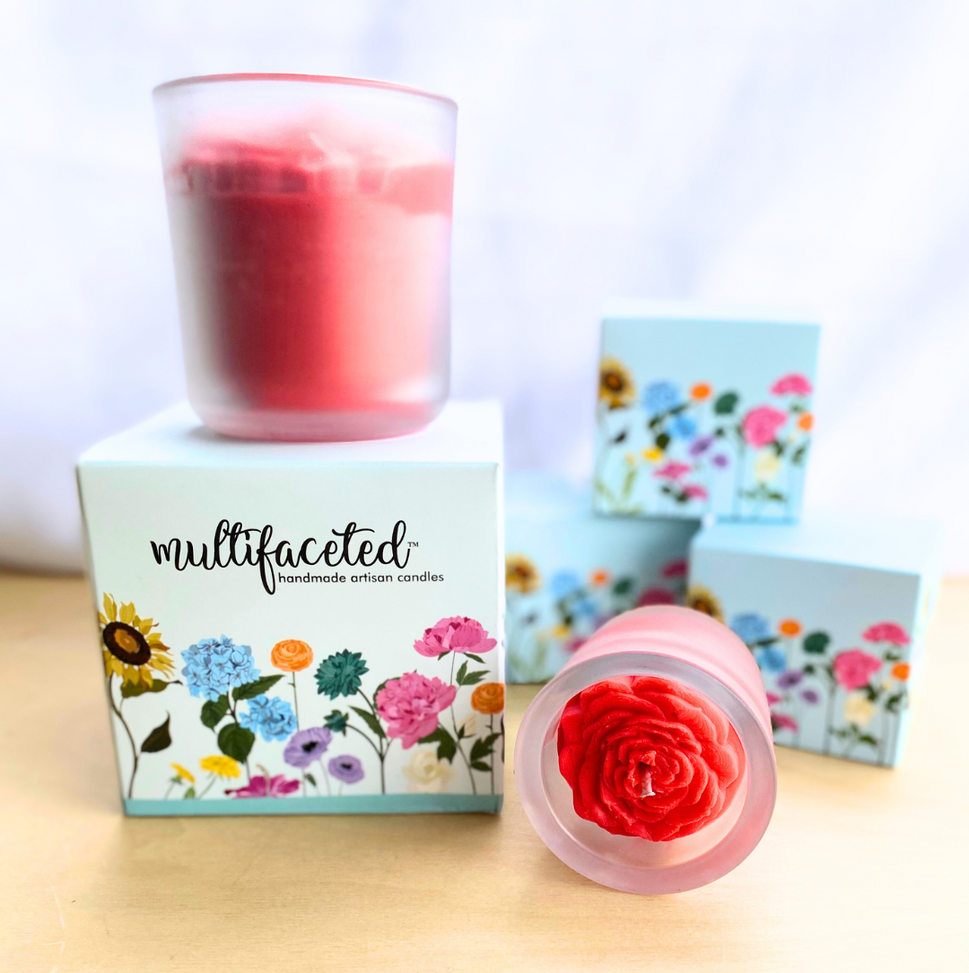 Rose Flower Candle