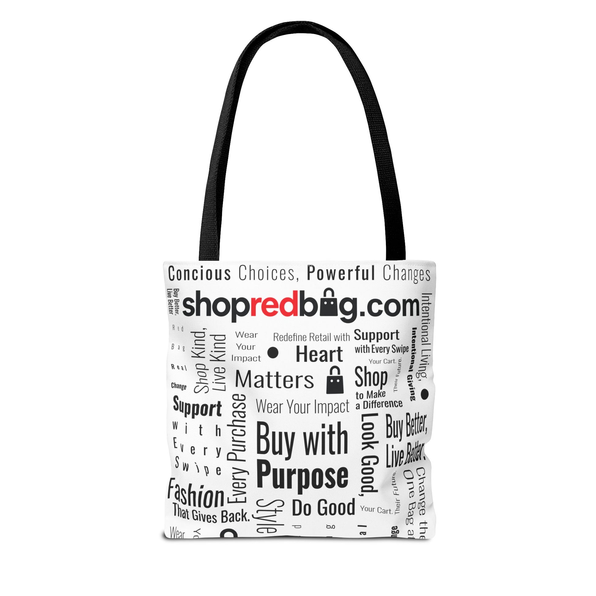 The Conscious Shopper - shopredbag Tote Bag