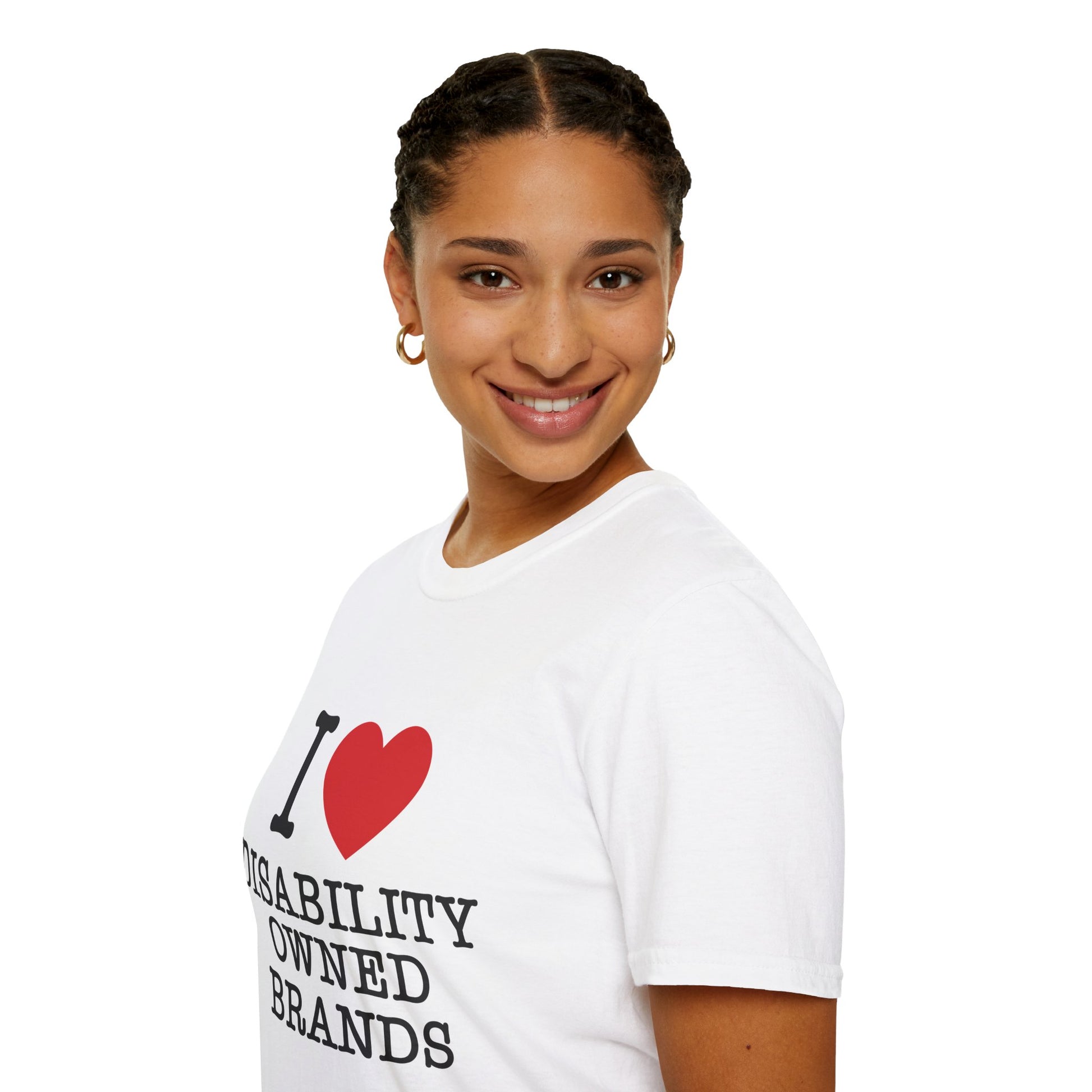 I Love Disability Owned Brands - shopredbag Unisex T-Shirt