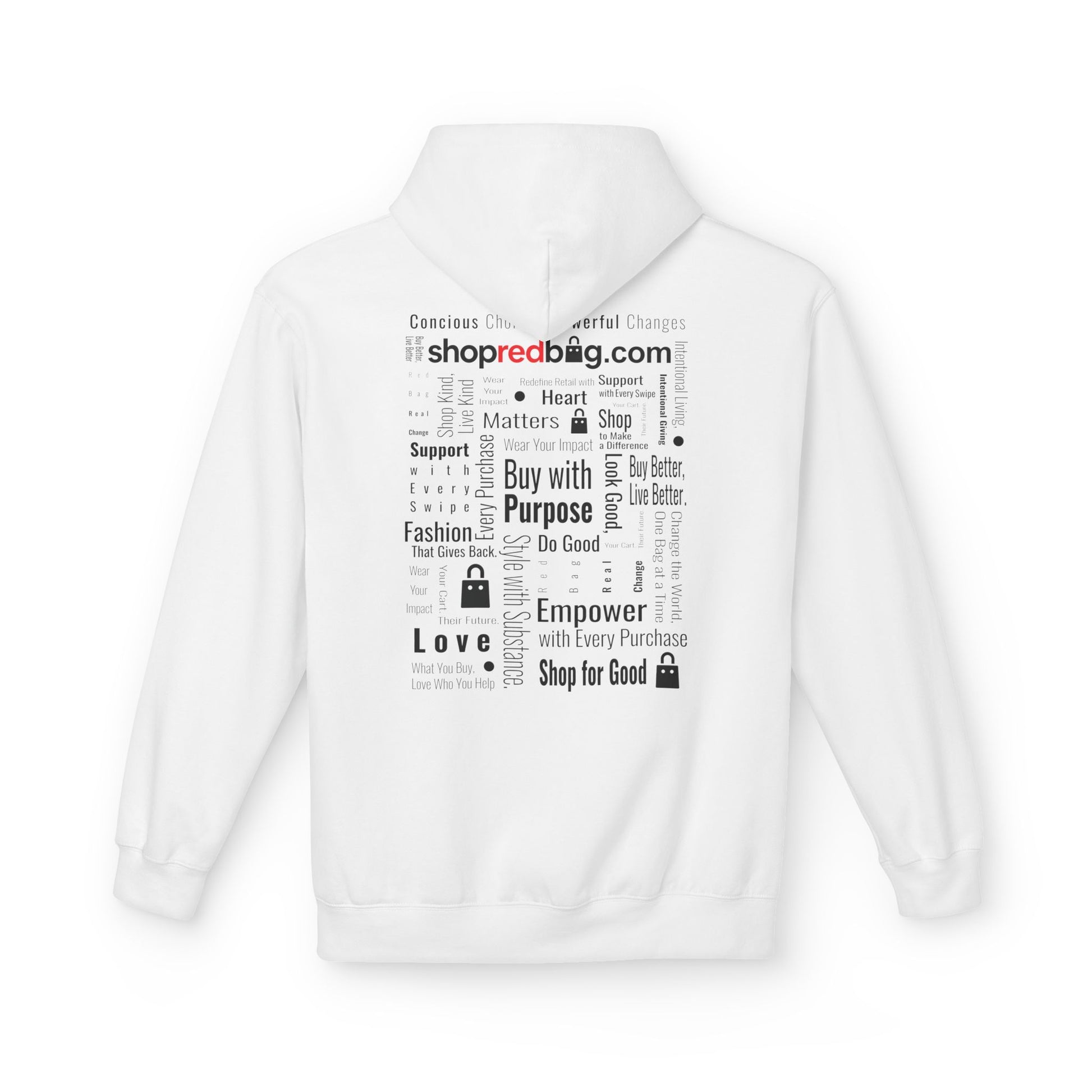 Buy With Purpose - shopredbag Cozy Fleece Sweatshirt