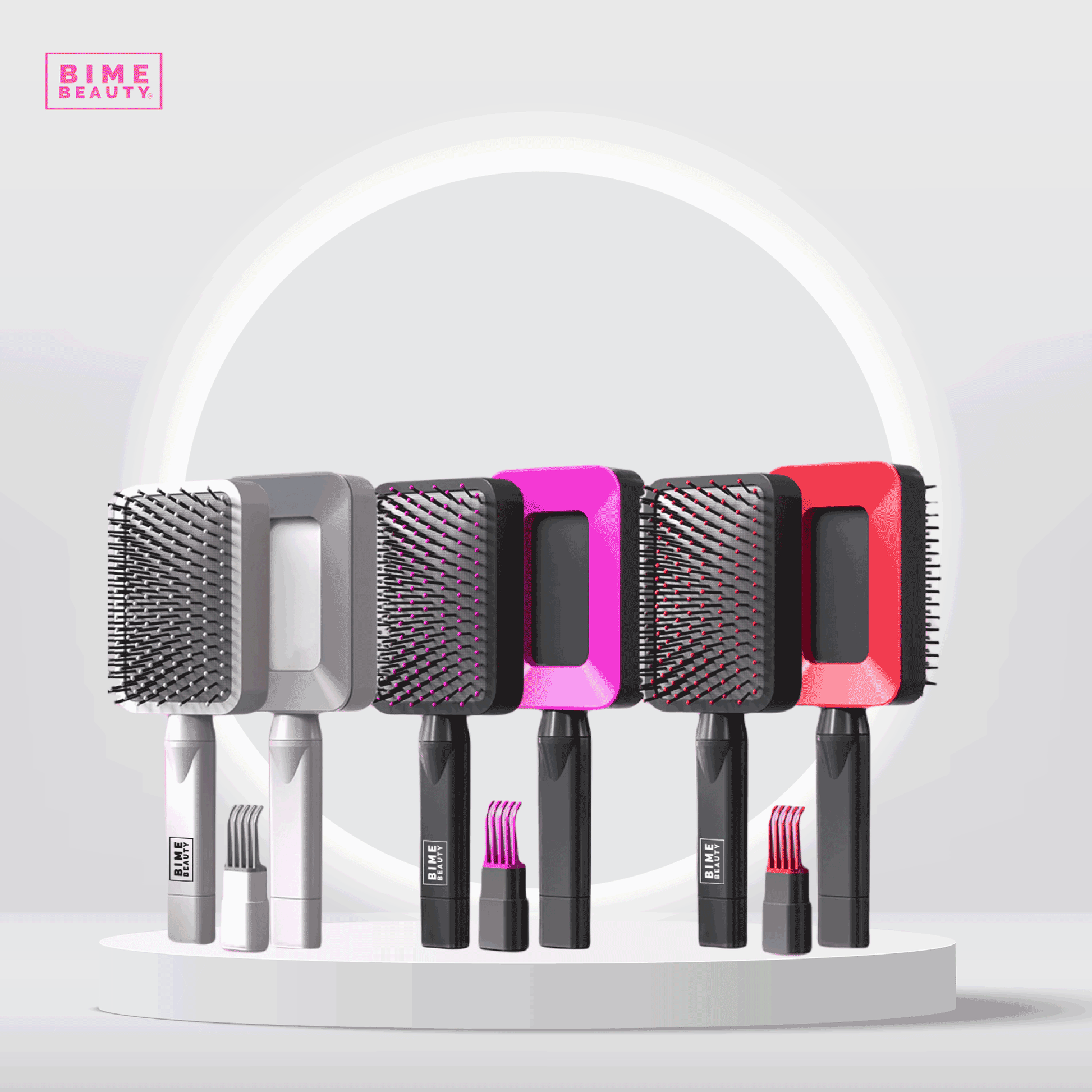 3D Self-Cleaning Deluxe Rectangular Hair Brush