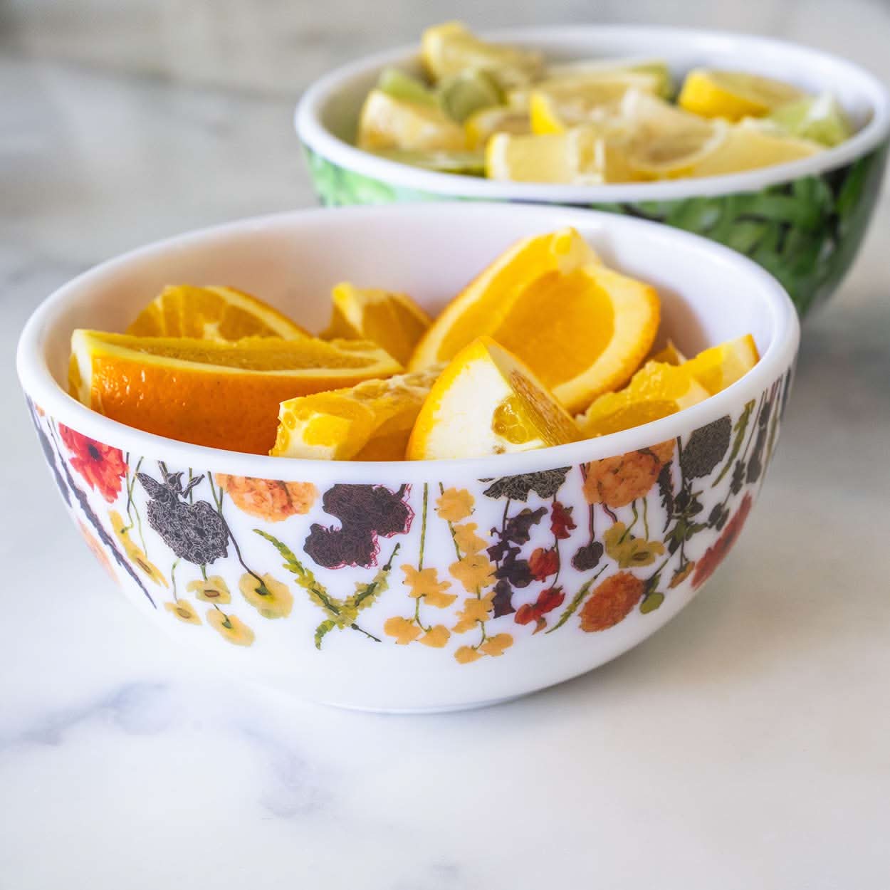 Auburn Bouquet Melamine Bowl Set of 4