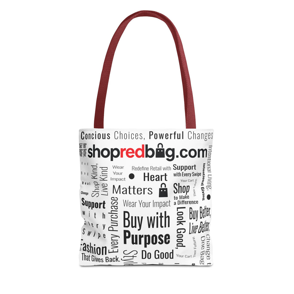 The Conscious Shopper - shopredbag Tote Bag