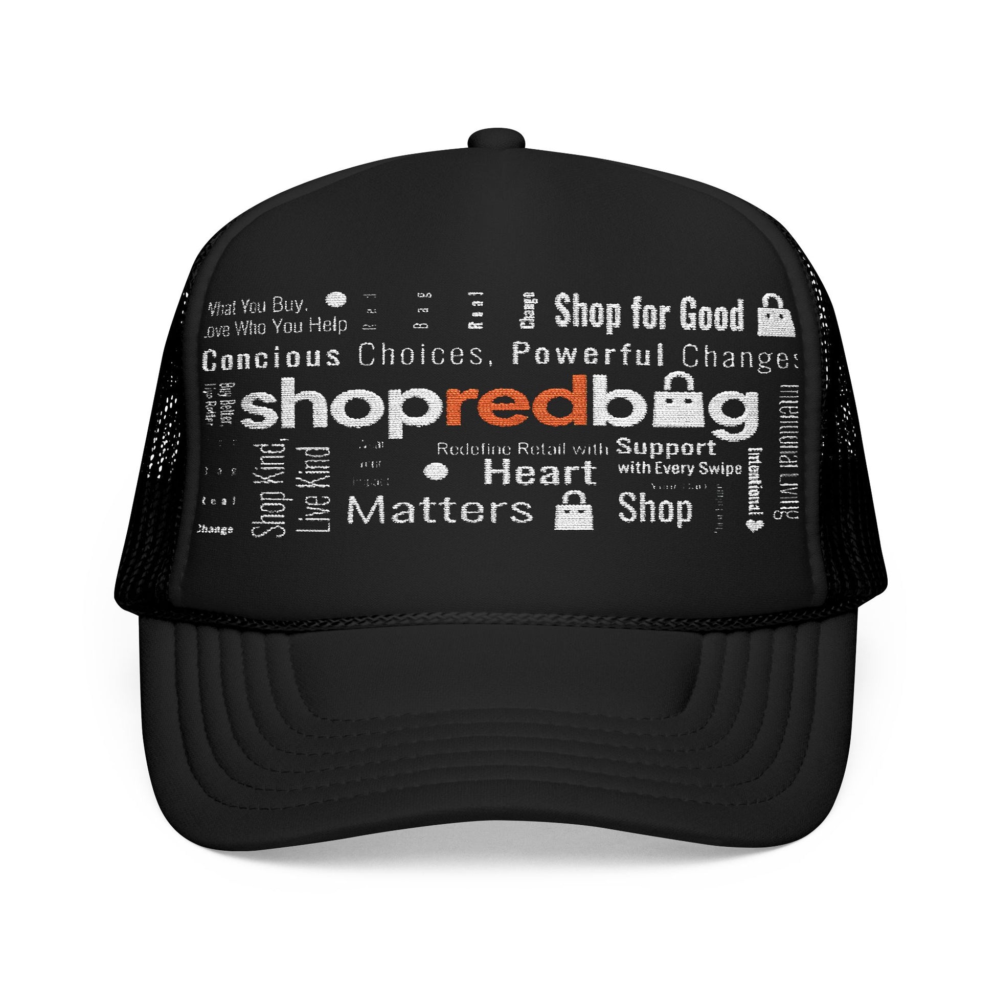 Live Kind - shopredbag Trucker Hat (Black)