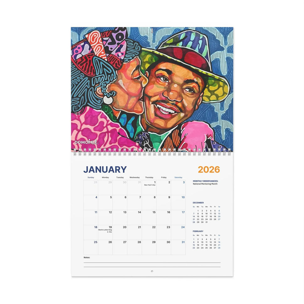 "Taking Up Space" 2026 Wall Calendar