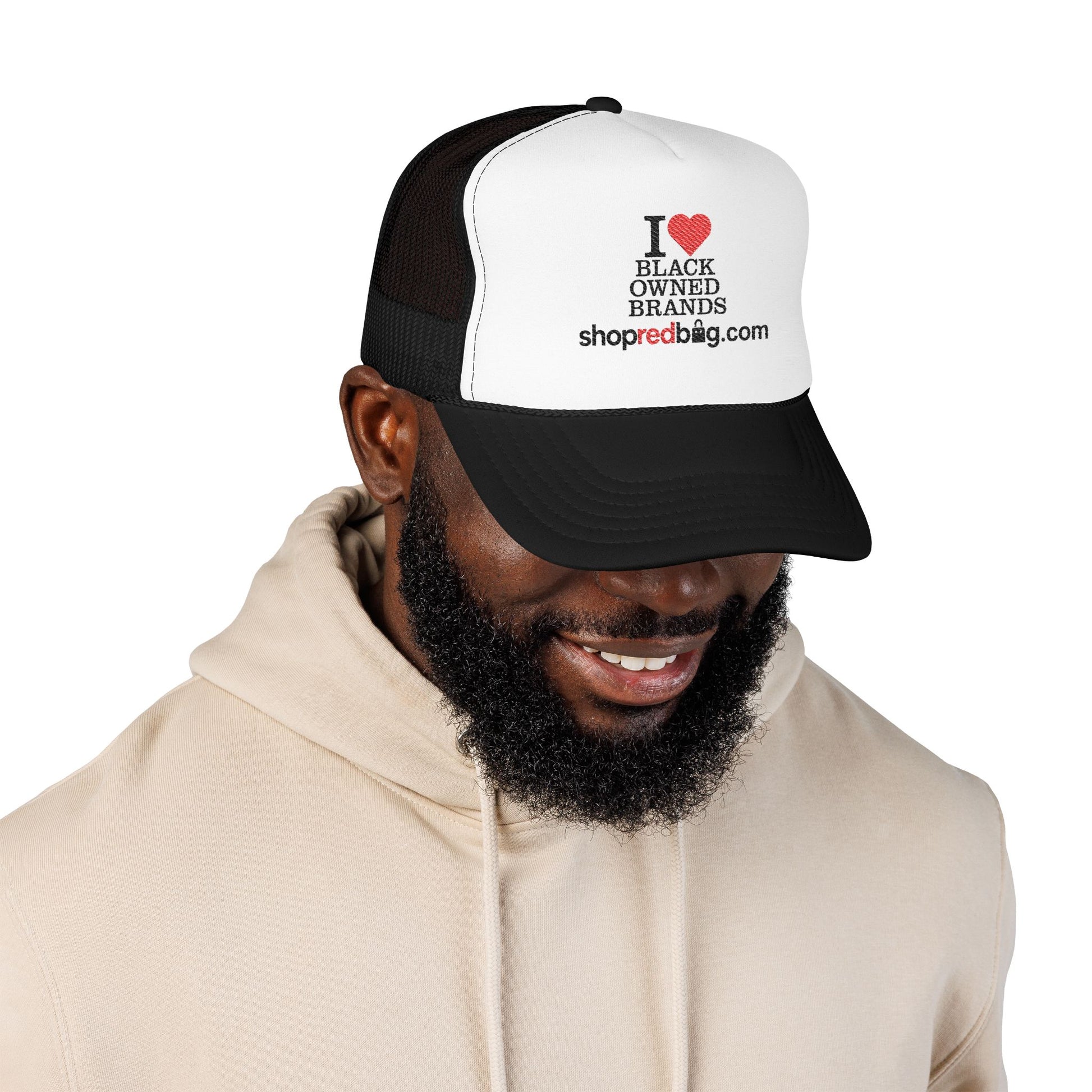 I Love Black-Owned Brands - shopredbag Trucker Hat