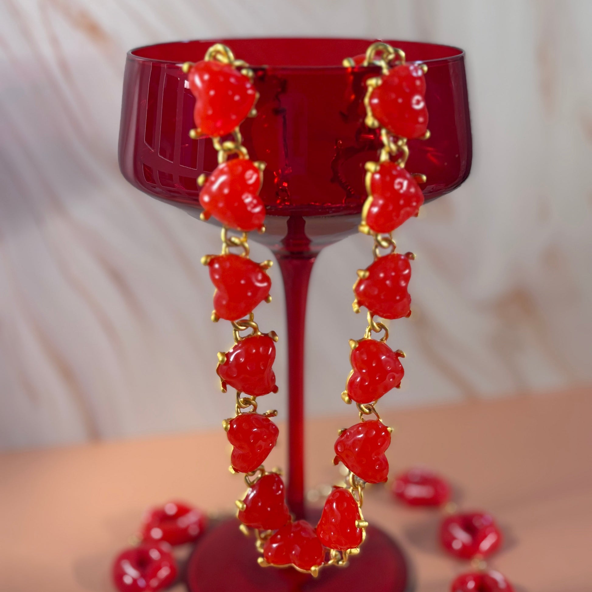 Cherry Heart Necklace