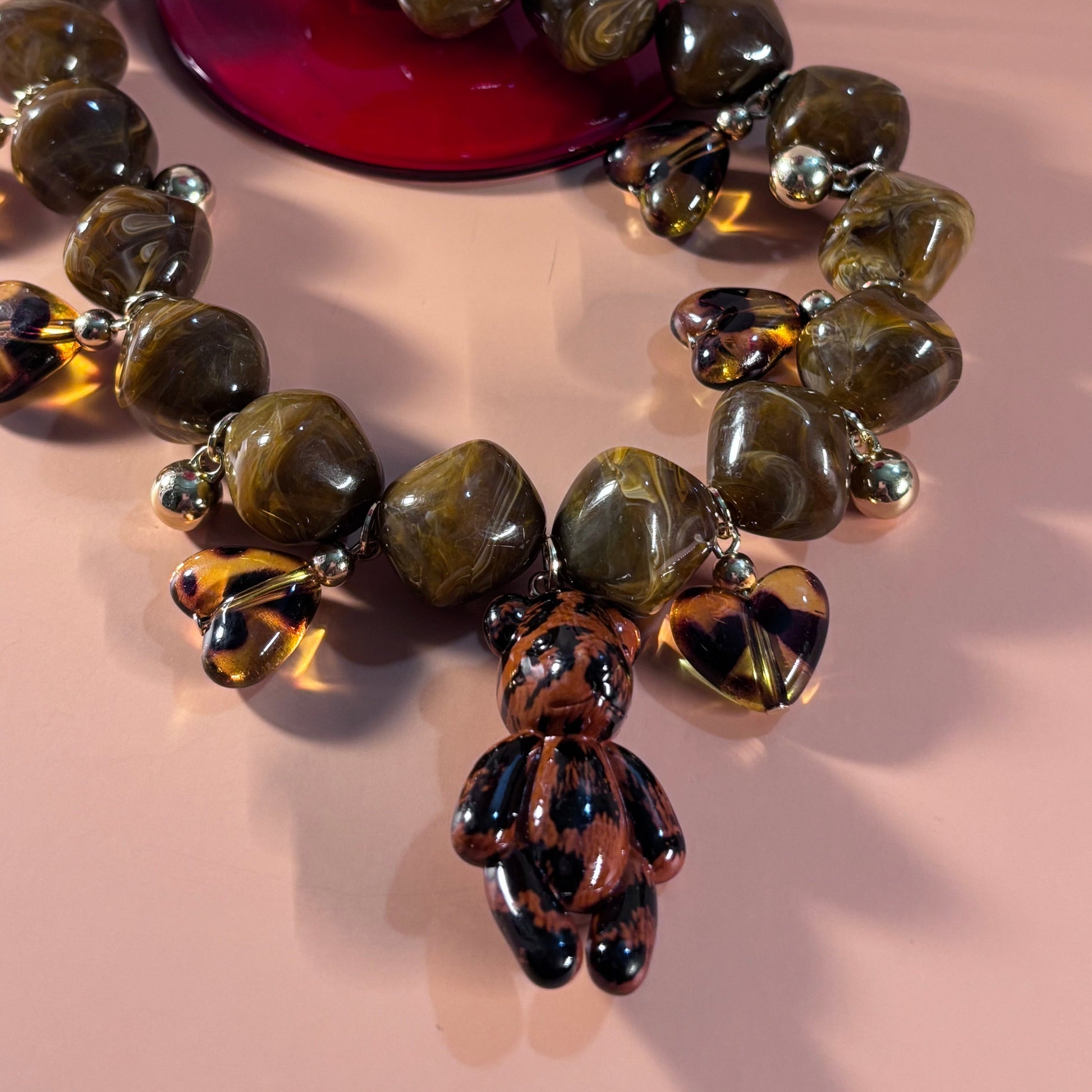 Brown Sugar Bear Necklace