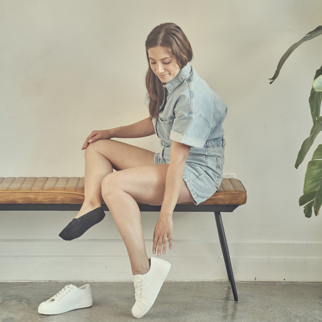 Organic Terry No Show Socks - 3 Pack