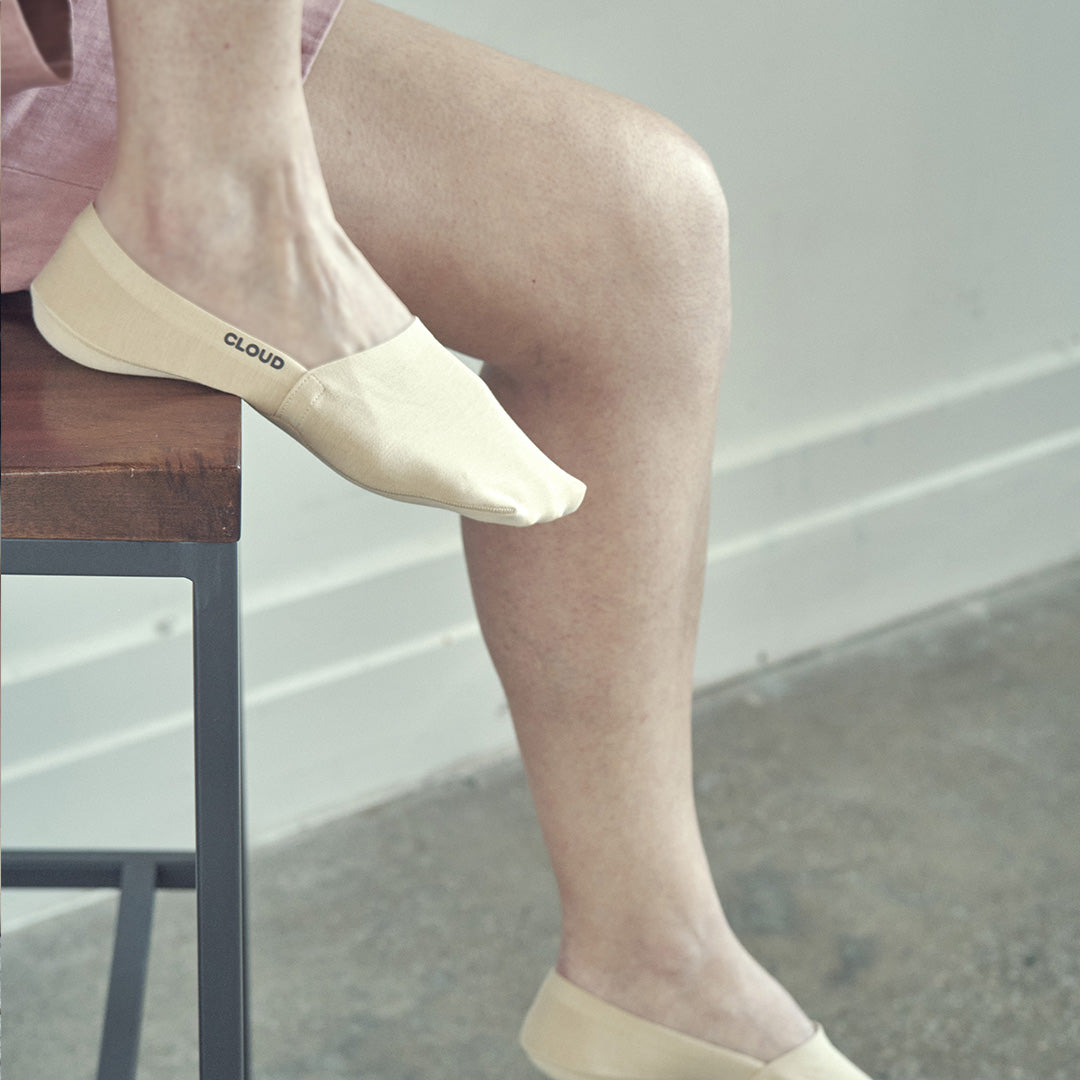 Organic Terry No Show Socks - 3 Pack