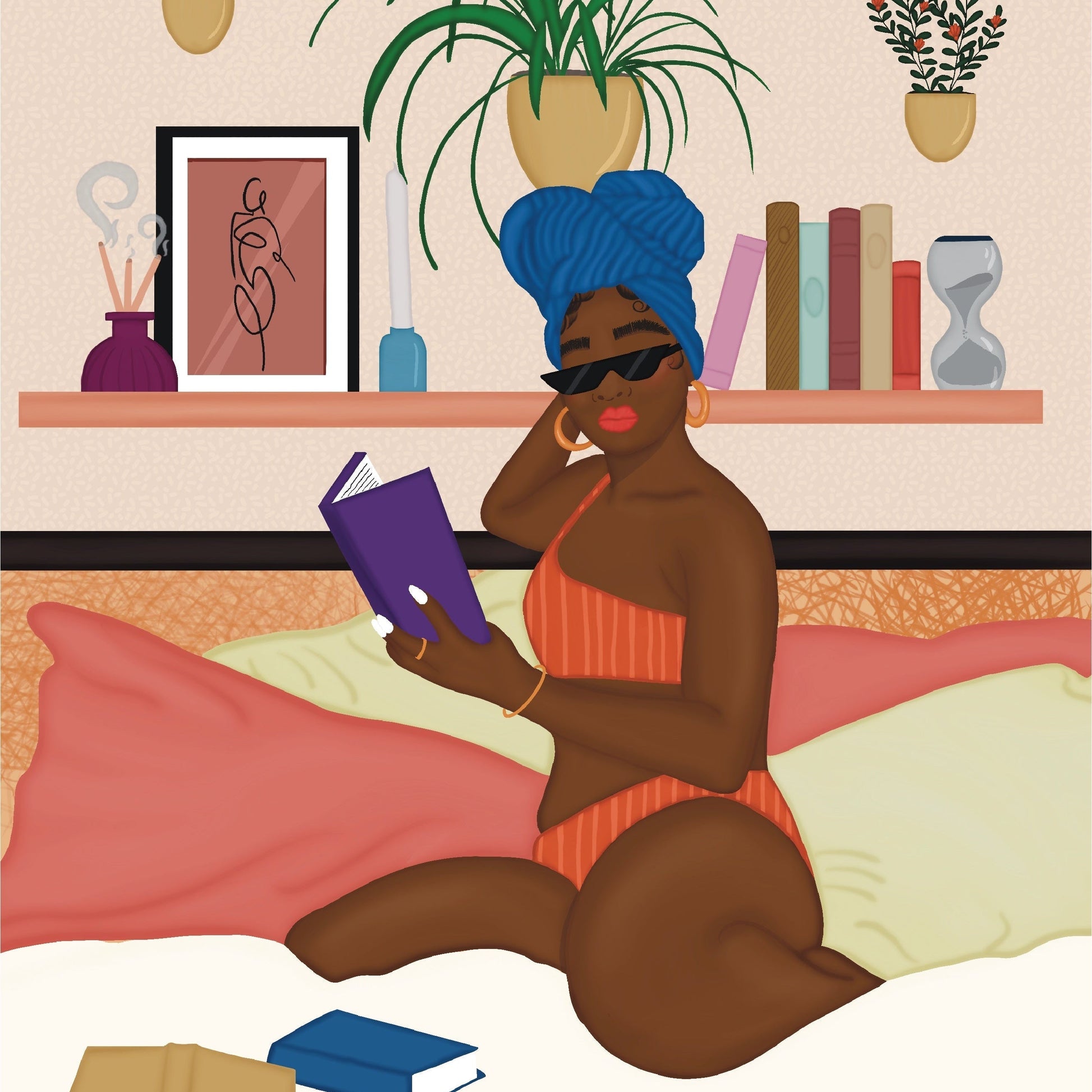 Reading & Relaxing | 48 Piece Puzzle & Candle Gift Set