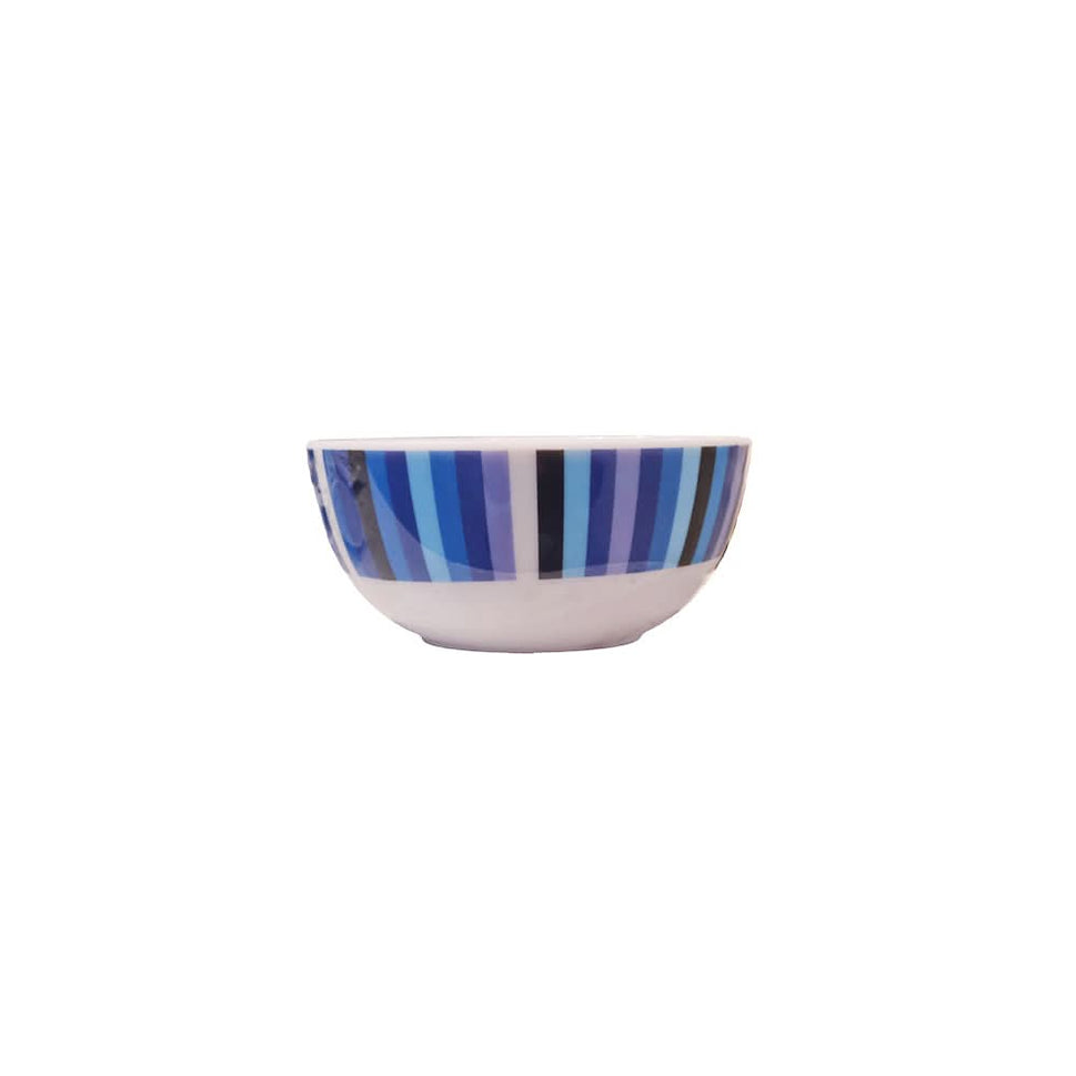 Blue Starburst Chainlink Melamine Bowl Set of 4