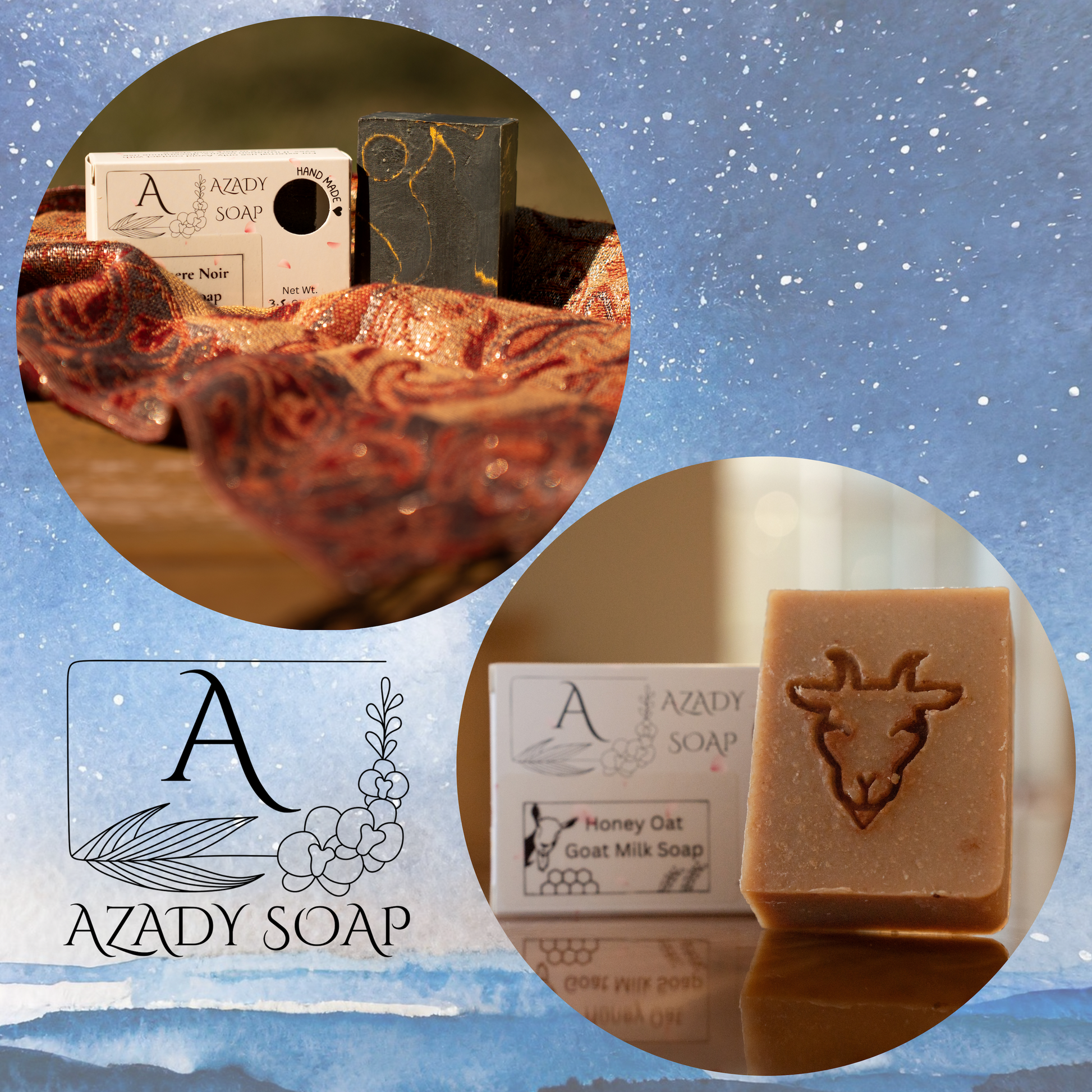 Cashmere Oud & Honey oats goat milk soap bundle (4 pack)