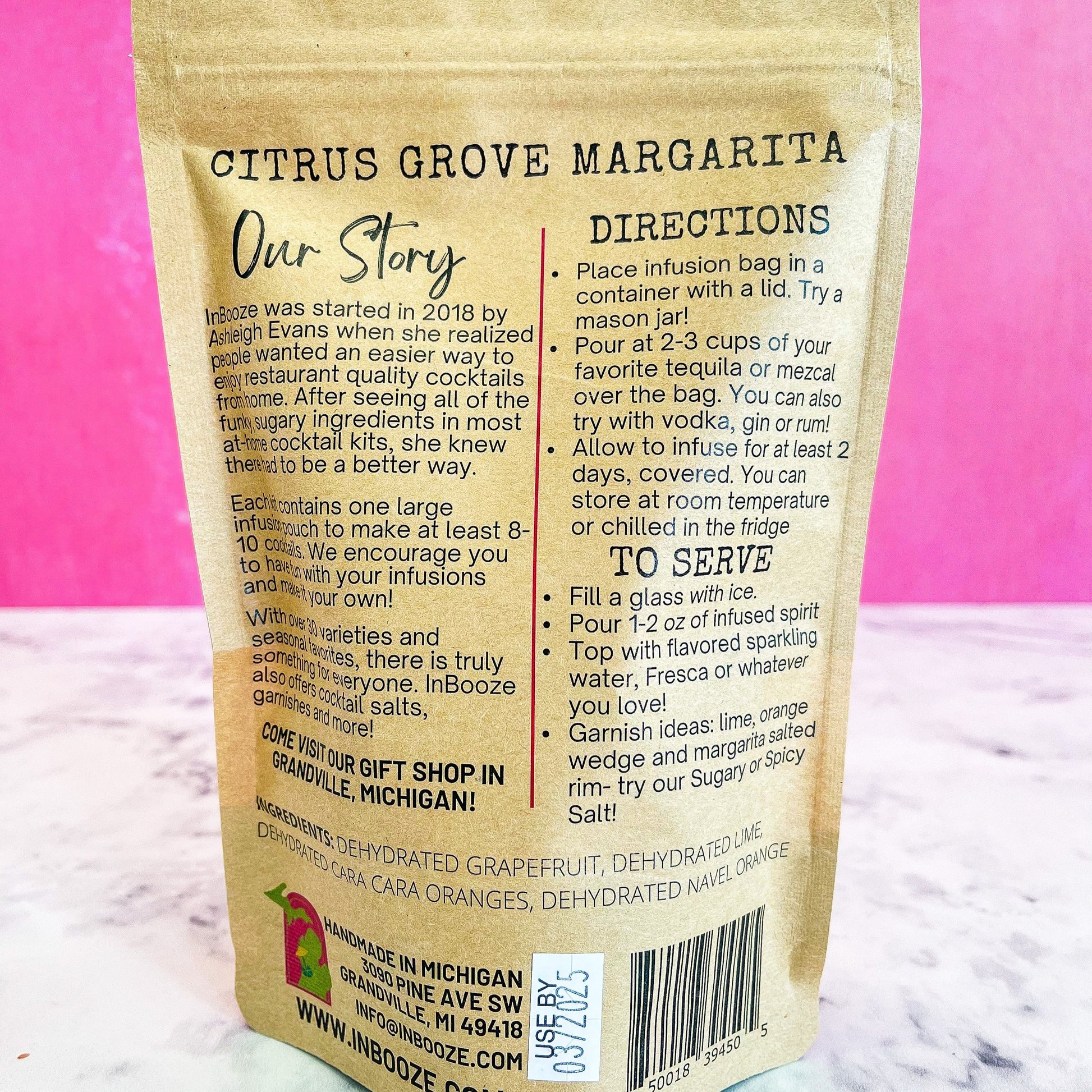 Citrus Grove Margarita Alcohol Infusion Cocktail Kit