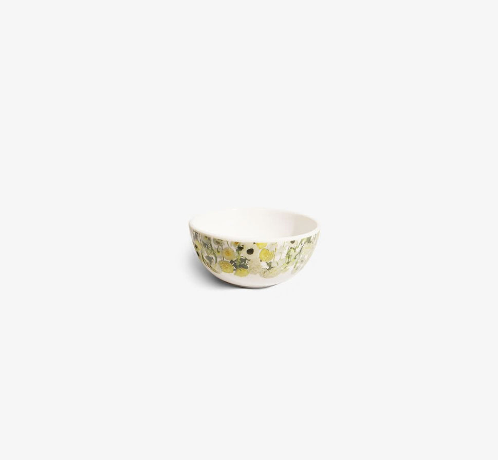 Cream Floral Garden Melamine Bowl Set of 4