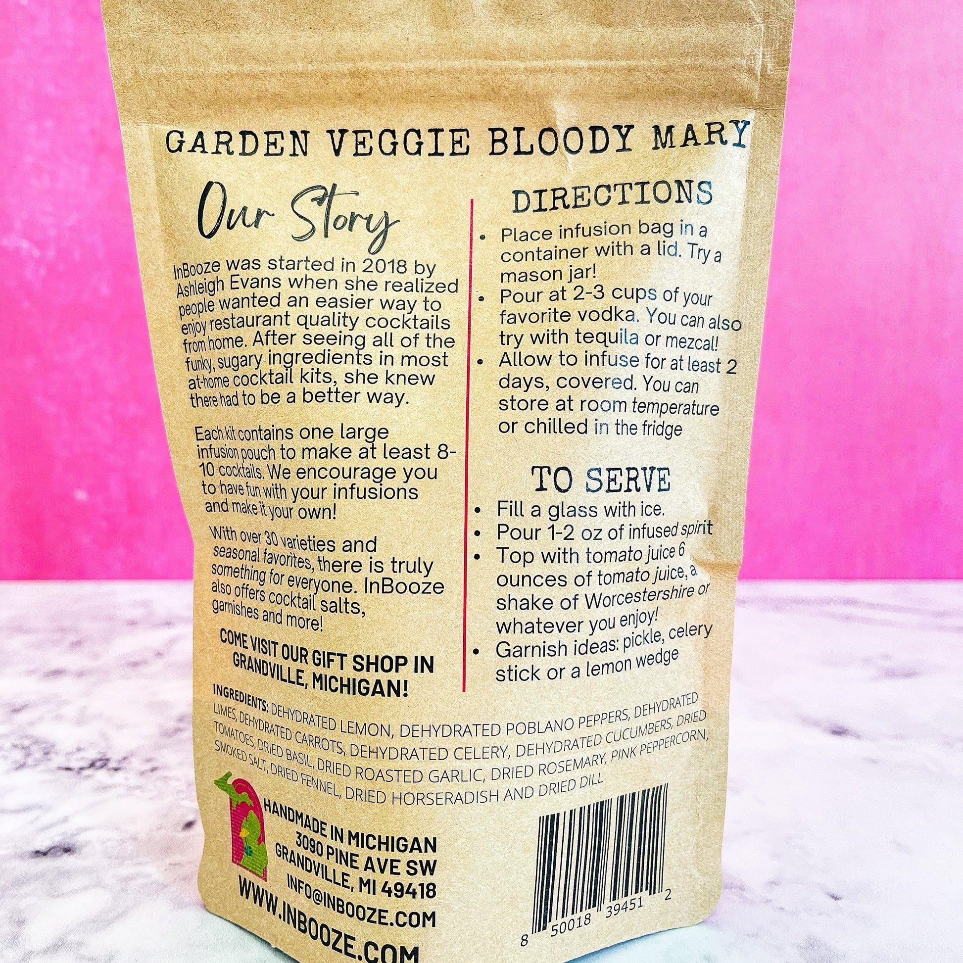 Garden Veggie Bloody Mary Alcohol Infusion Cocktail Kit