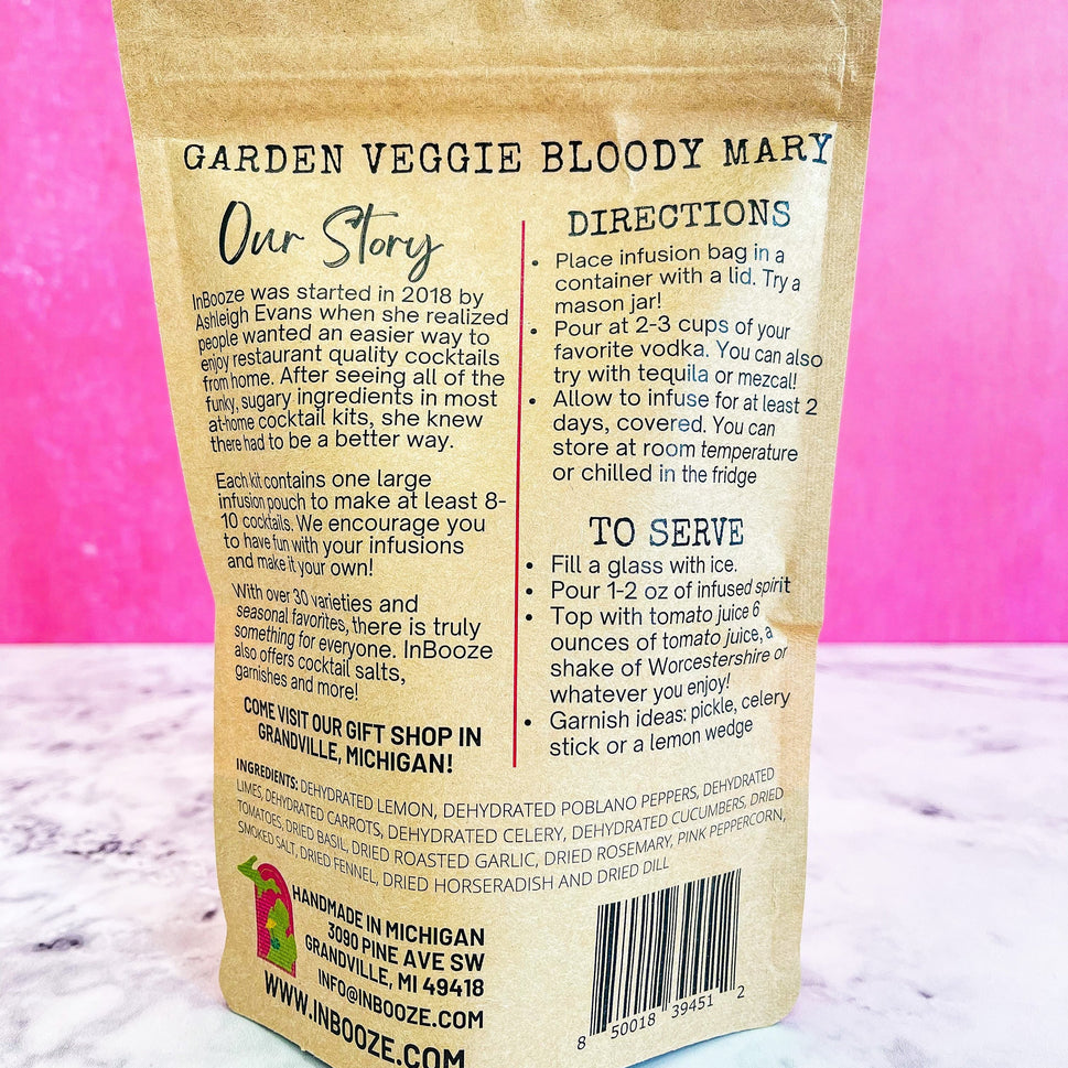 Garden Veggie Bloody Mary Alcohol Infusion Cocktail Kit