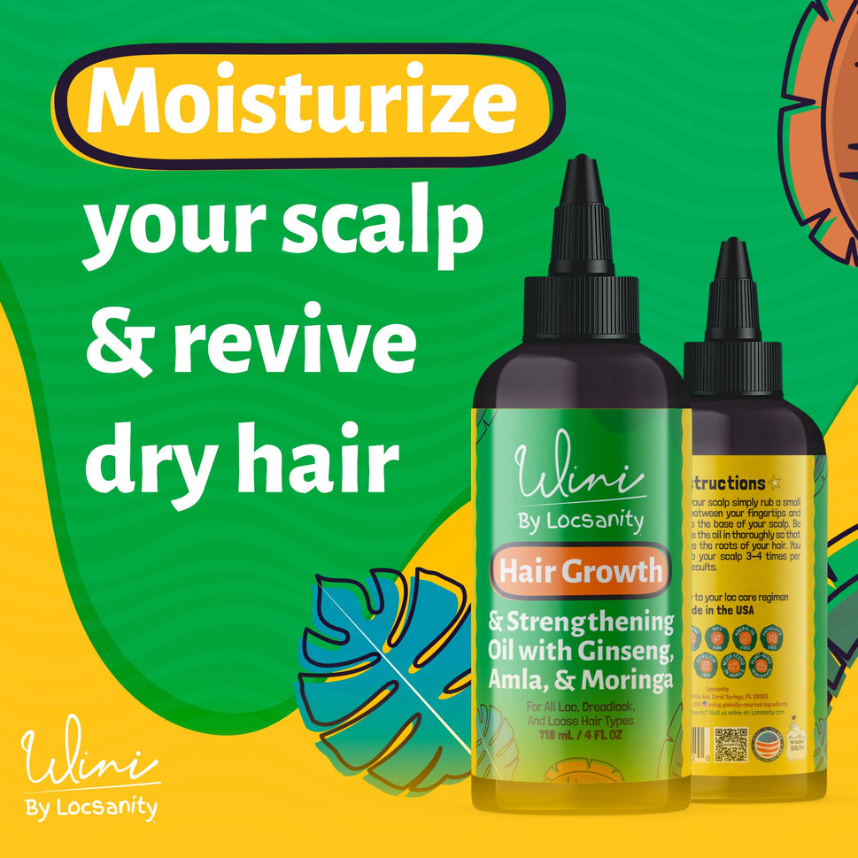 Wini by Locsanity - Hair Growth Oil for Locs, Dreadlocks, Dreads, and Loose Natural Hair