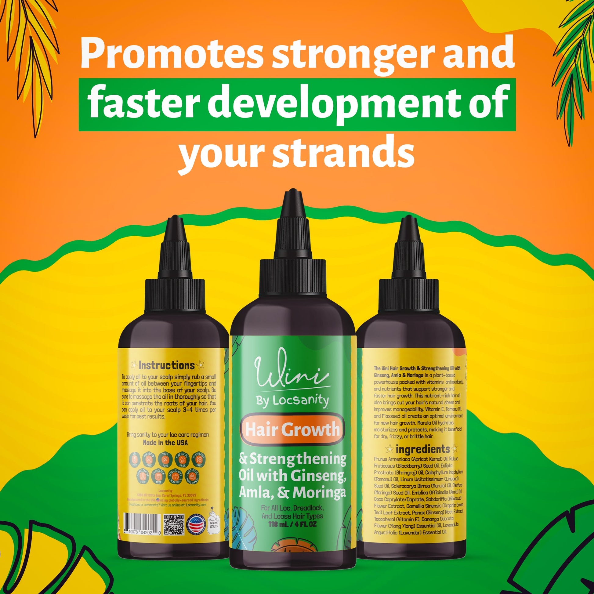 Wini by Locsanity - Hair Growth Oil for Locs, Dreadlocks, Dreads, and Loose Natural Hair