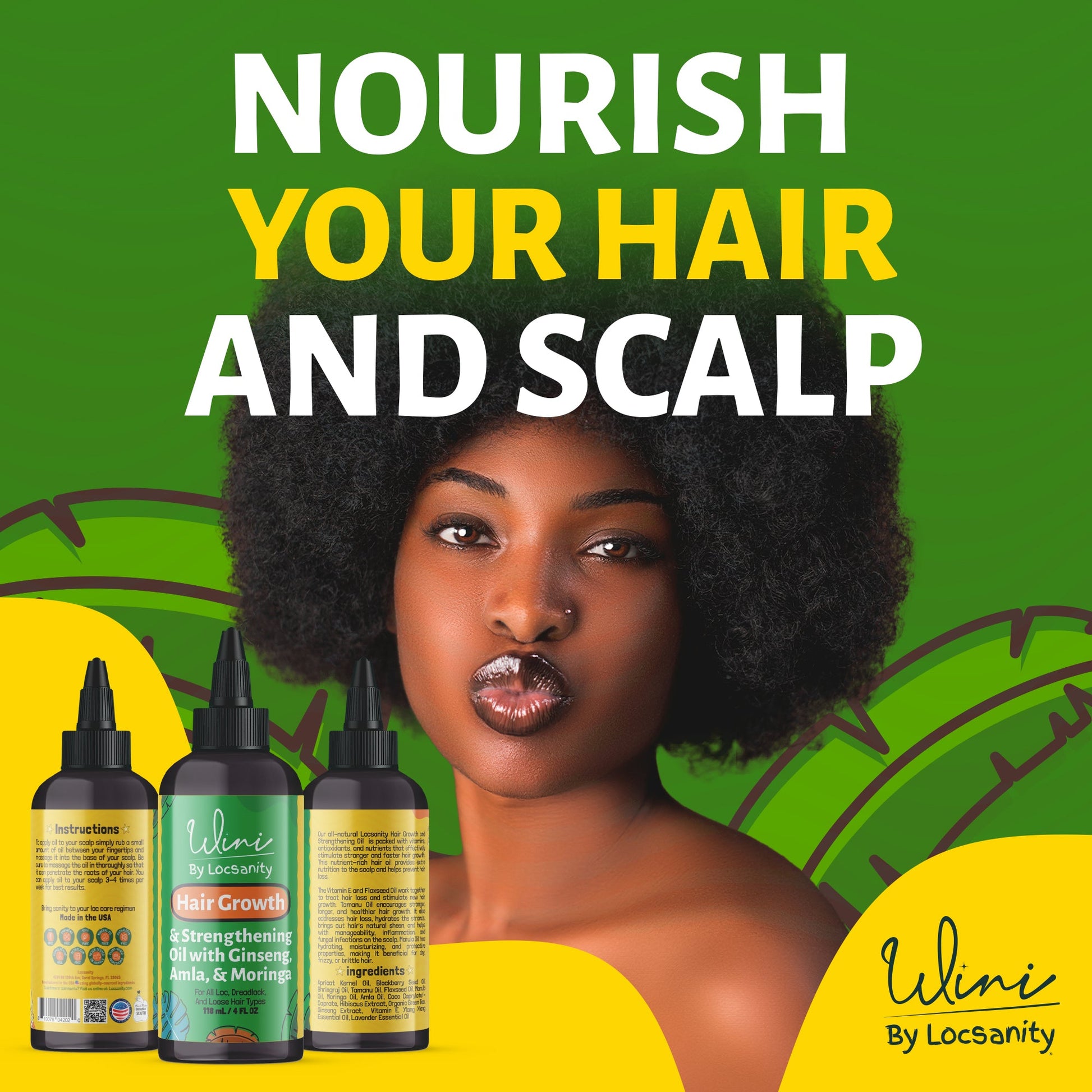 Wini by Locsanity - Hair Growth Oil for Locs, Dreadlocks, Dreads, and Loose Natural Hair