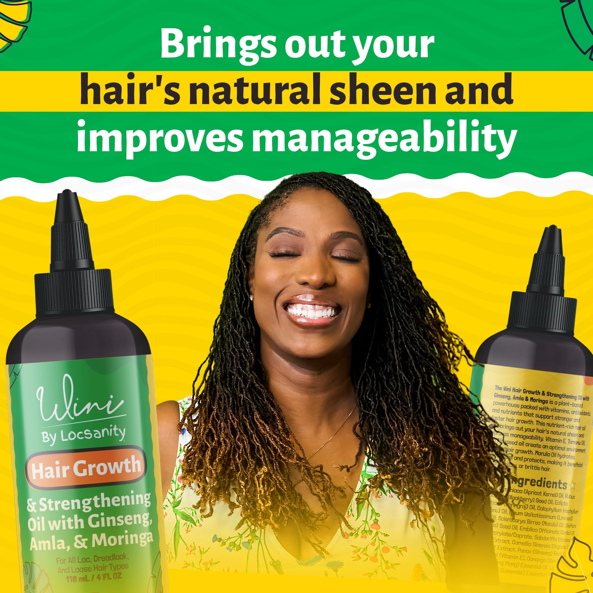 Wini by Locsanity - Hair Growth Oil for Locs, Dreadlocks, Dreads, and Loose Natural Hair