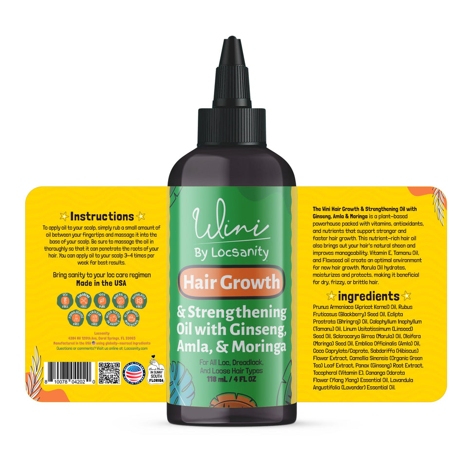 Wini by Locsanity - Hair Growth Oil for Locs, Dreadlocks, Dreads, and Loose Natural Hair