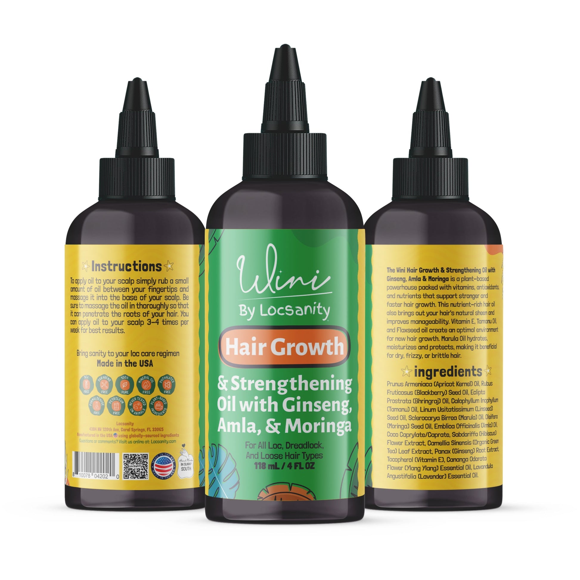 Wini by Locsanity - Hair Growth Oil for Locs, Dreadlocks, Dreads, and Loose Natural Hair