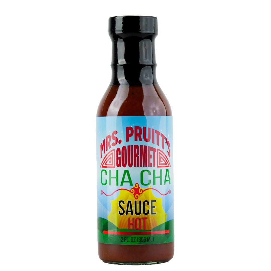 Mrs. Pruitt’s Gourmet CHA CHA HOT Sauce 12 oz.
