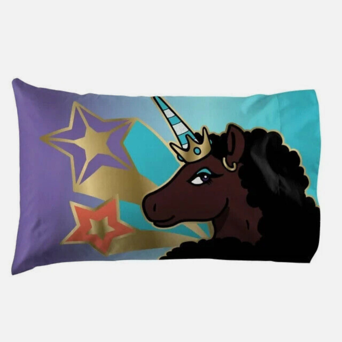 Afro Unicorn Kids 5-Piece Twin Comforter Set