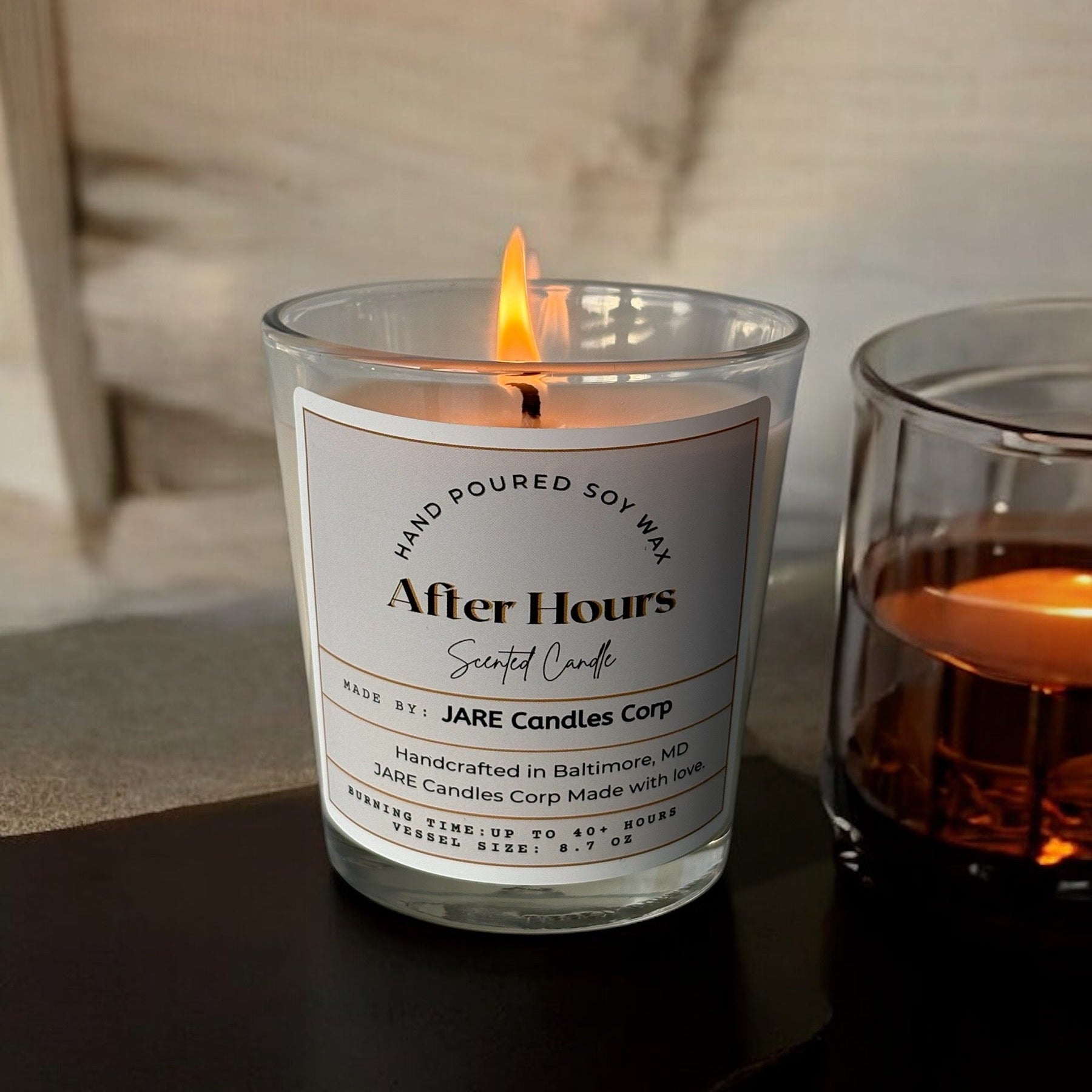 After Hours - Bright Citrus, Tart Cranberry - Soy Wax Scented Candle