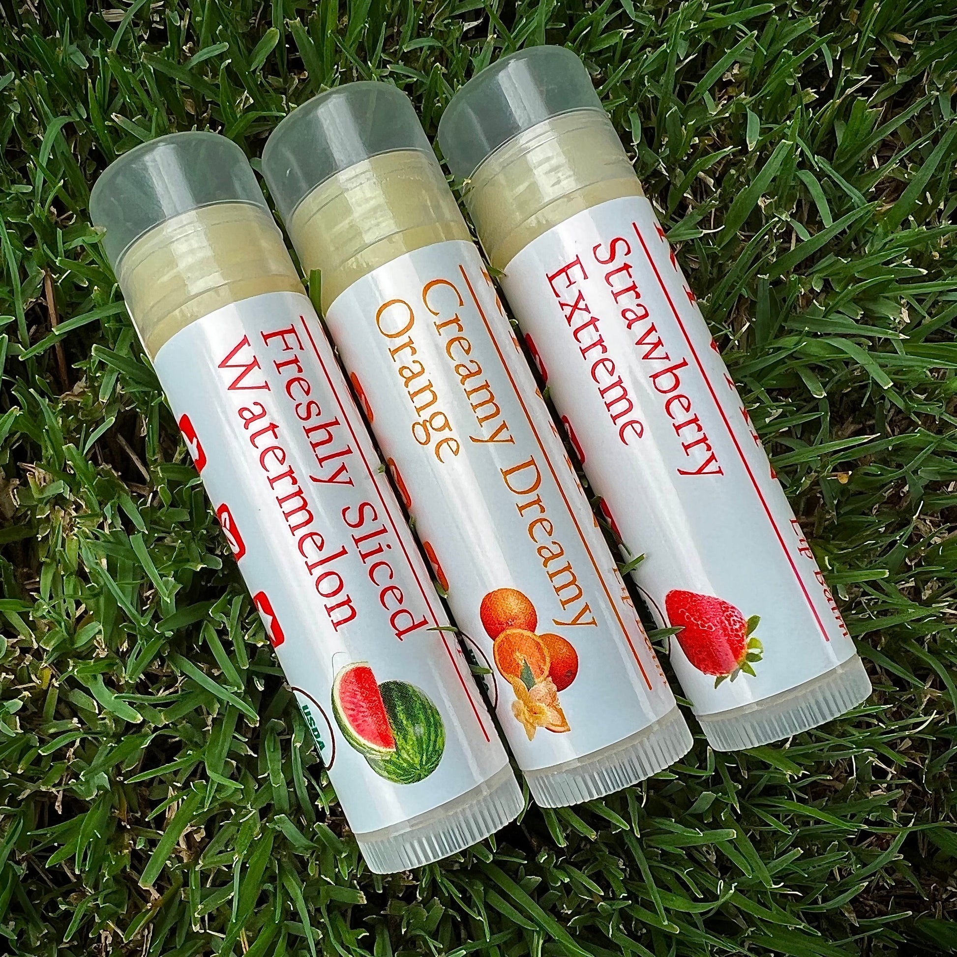 Fruit Extravaganza Lip Balms - Variety 3 Pack
