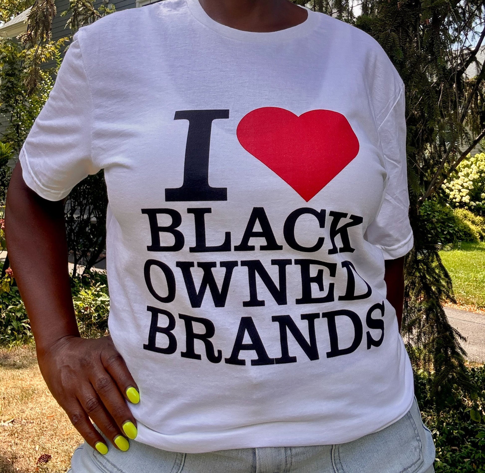 I Love Black-Owned Brands - shopredbag Unisex T-Shirt