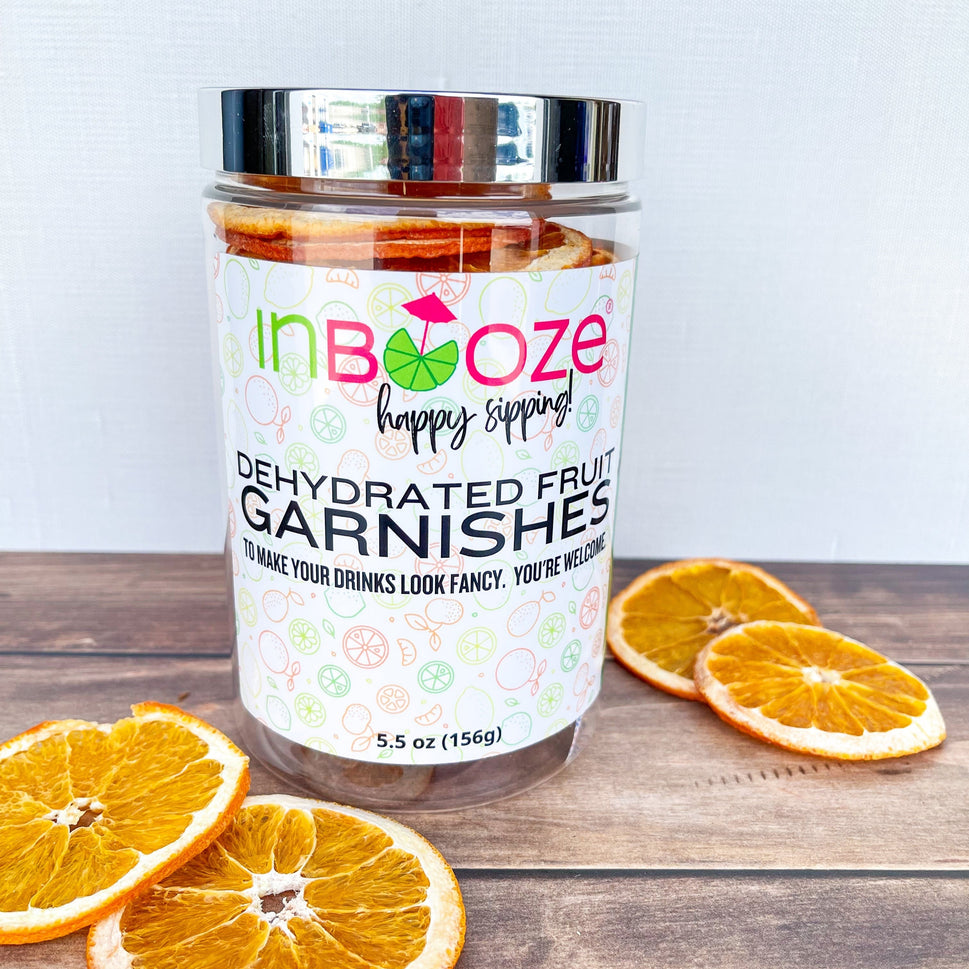 Dehydrated Fruit Garnish Bar Cart Jars