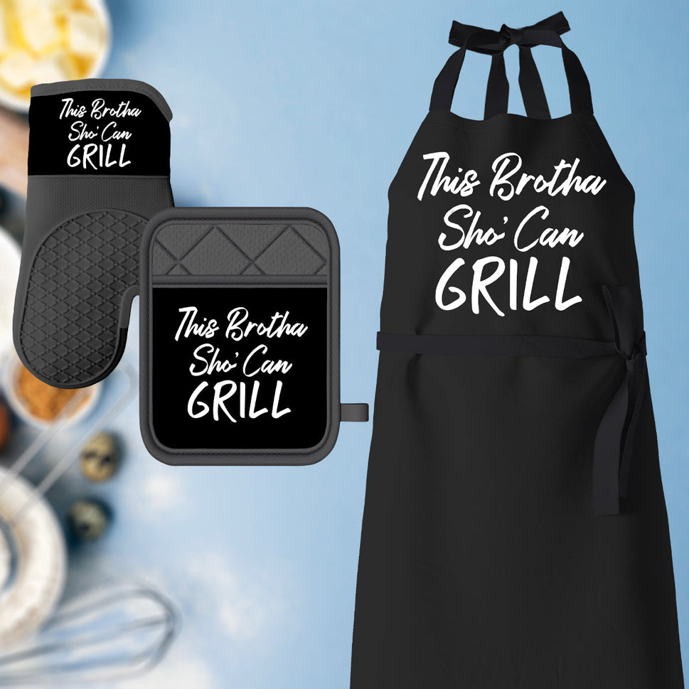 Apron, Mitt & Pot Holder Set