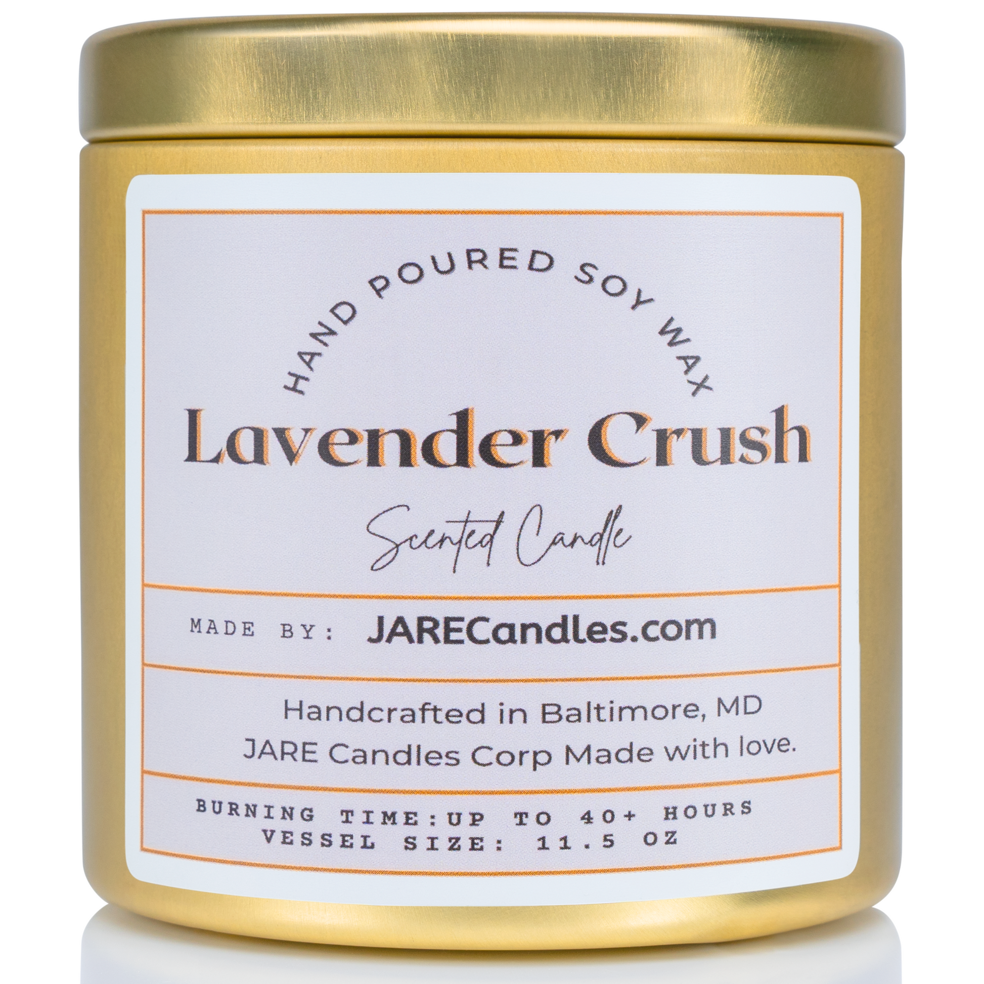 Lavender Crush - Jasmine, Neroli, Banana - Soy Wax Scented Candle
