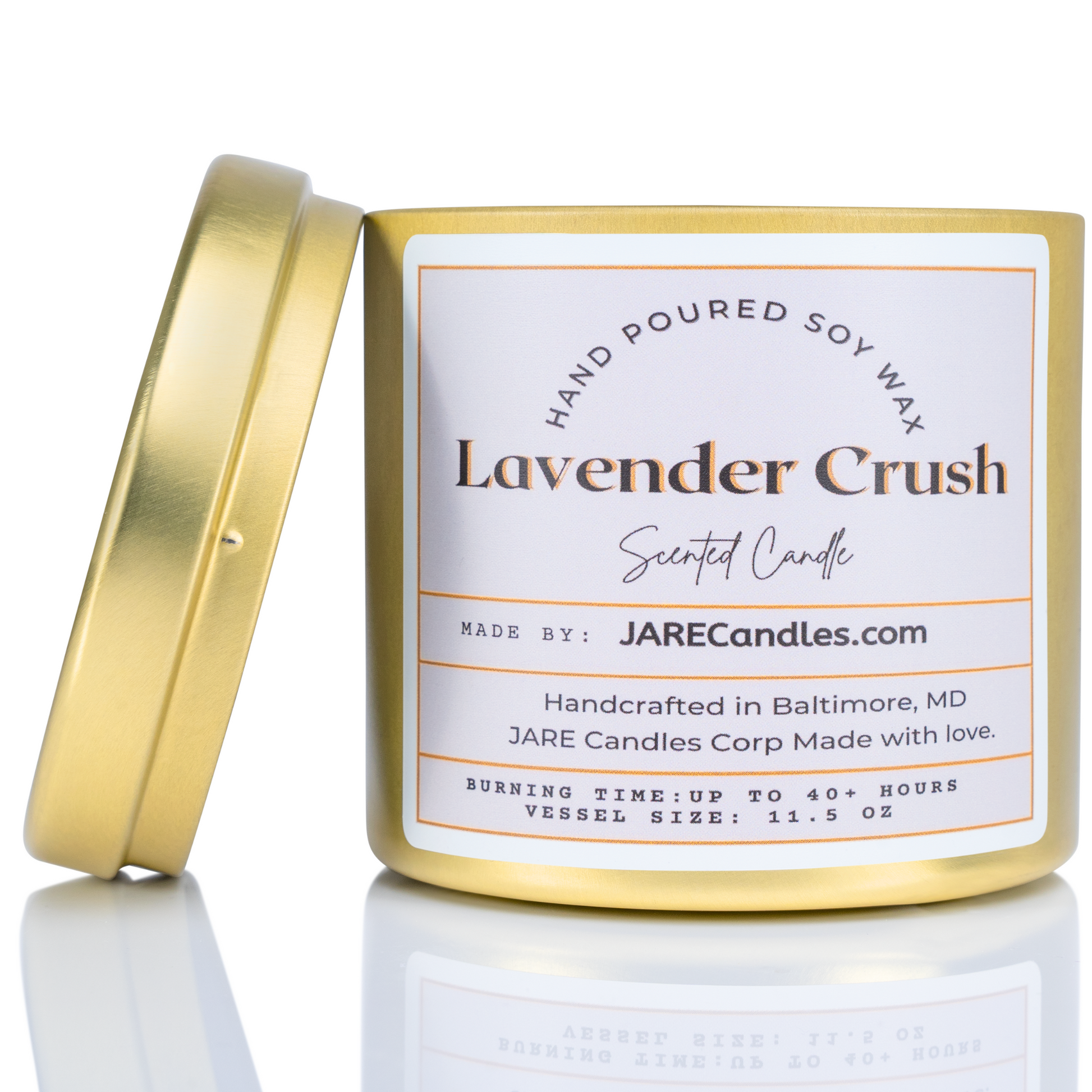 Lavender Crush - Jasmine, Neroli, Banana - Soy Wax Scented Candle