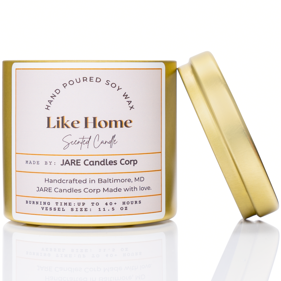 Like Home - Soft Jasmine, White Lily - Soy Wax Scented Candle