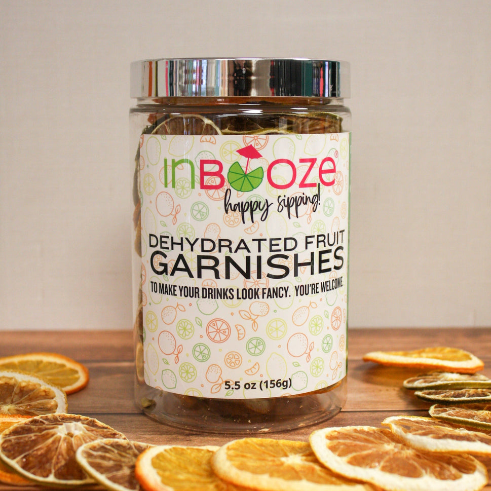 Dehydrated Fruit Garnish Bar Cart Jars