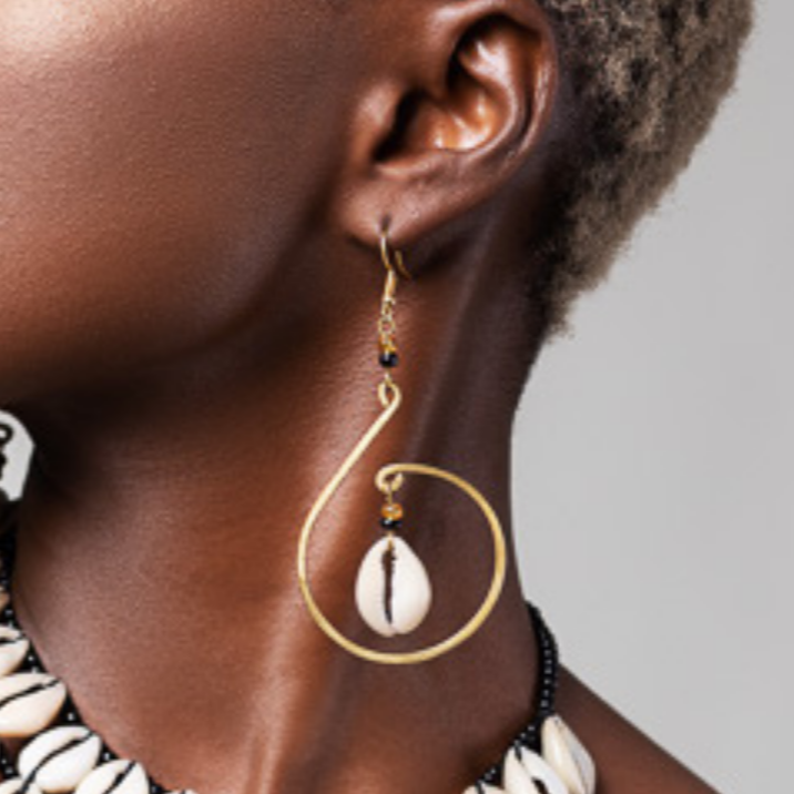 Mombasa Cowrie Shell Earrings