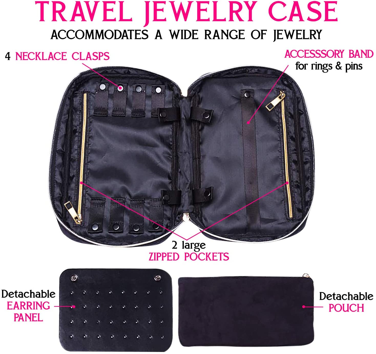 Ms. J Travel Jewelry Organizer