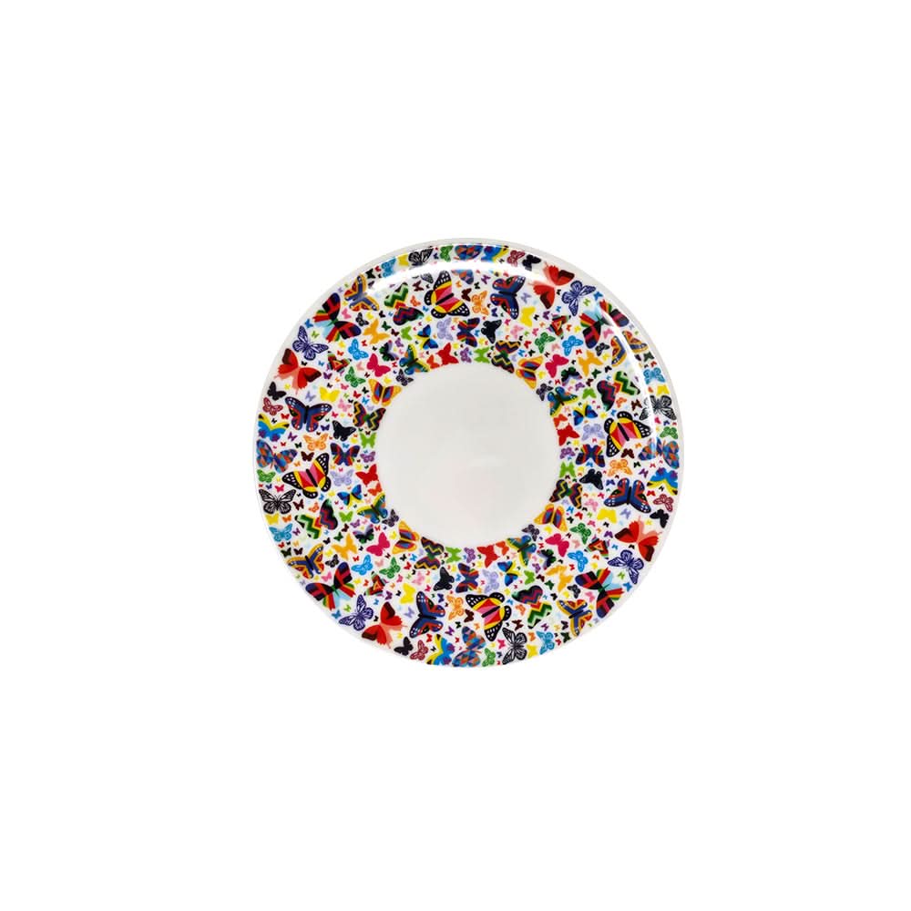 Multicolored Butterflies Dinner Plate Set of 4